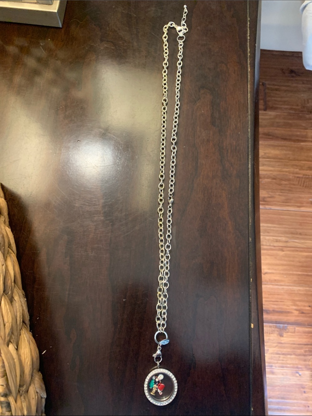 Origami Owl Silver-tone Holiday Locket Necklace with removable Charms - Picture 7 of 10